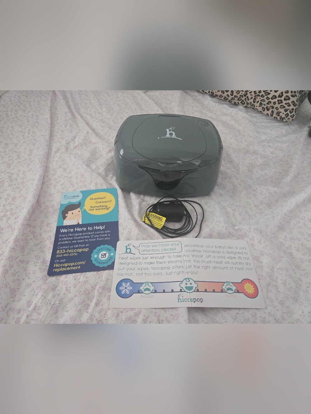 Hiccapop Wipe Warmer in Gray